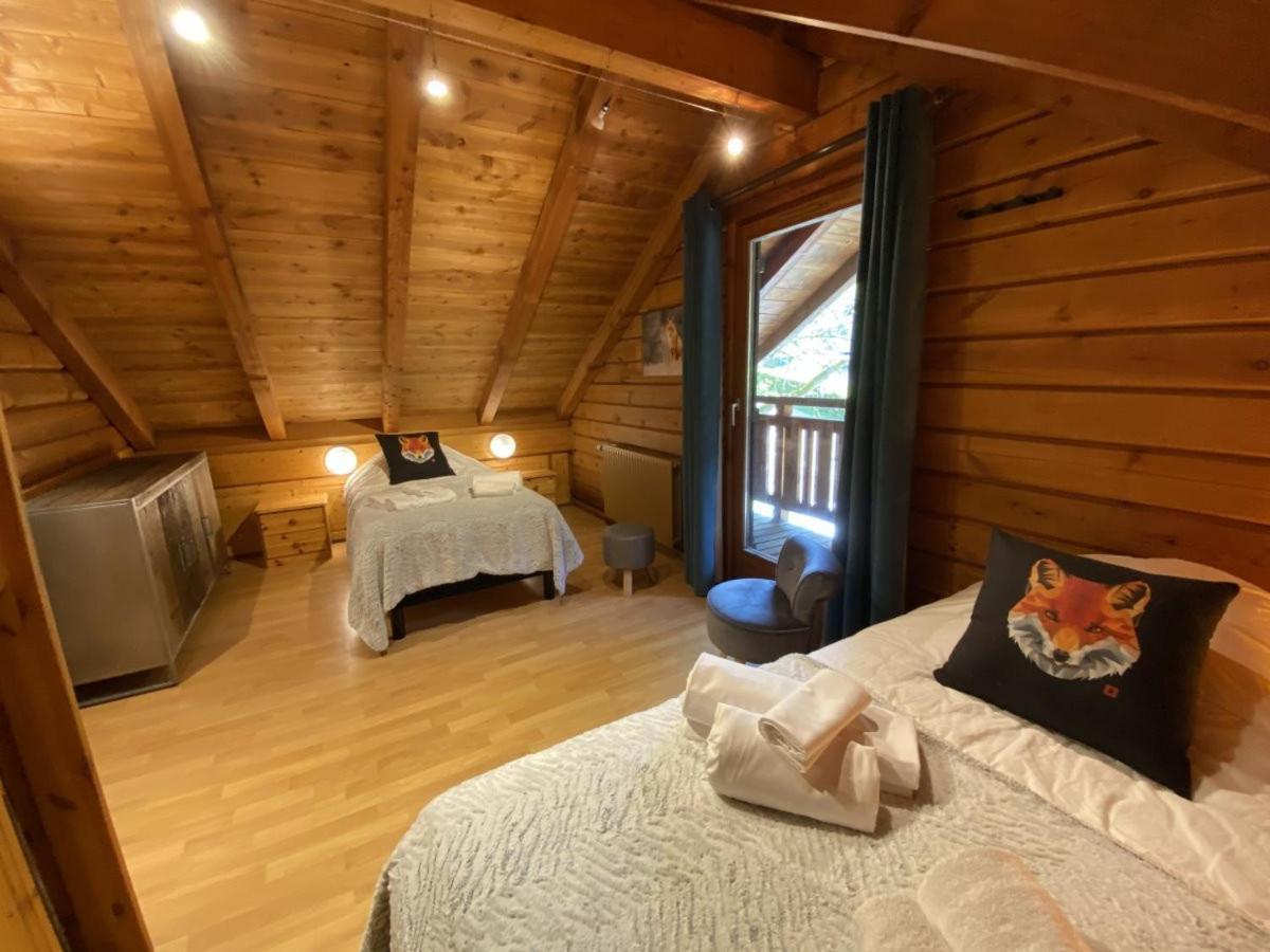 Le Renard Chalet En Bois Ла-Бресс Экстерьер фото
